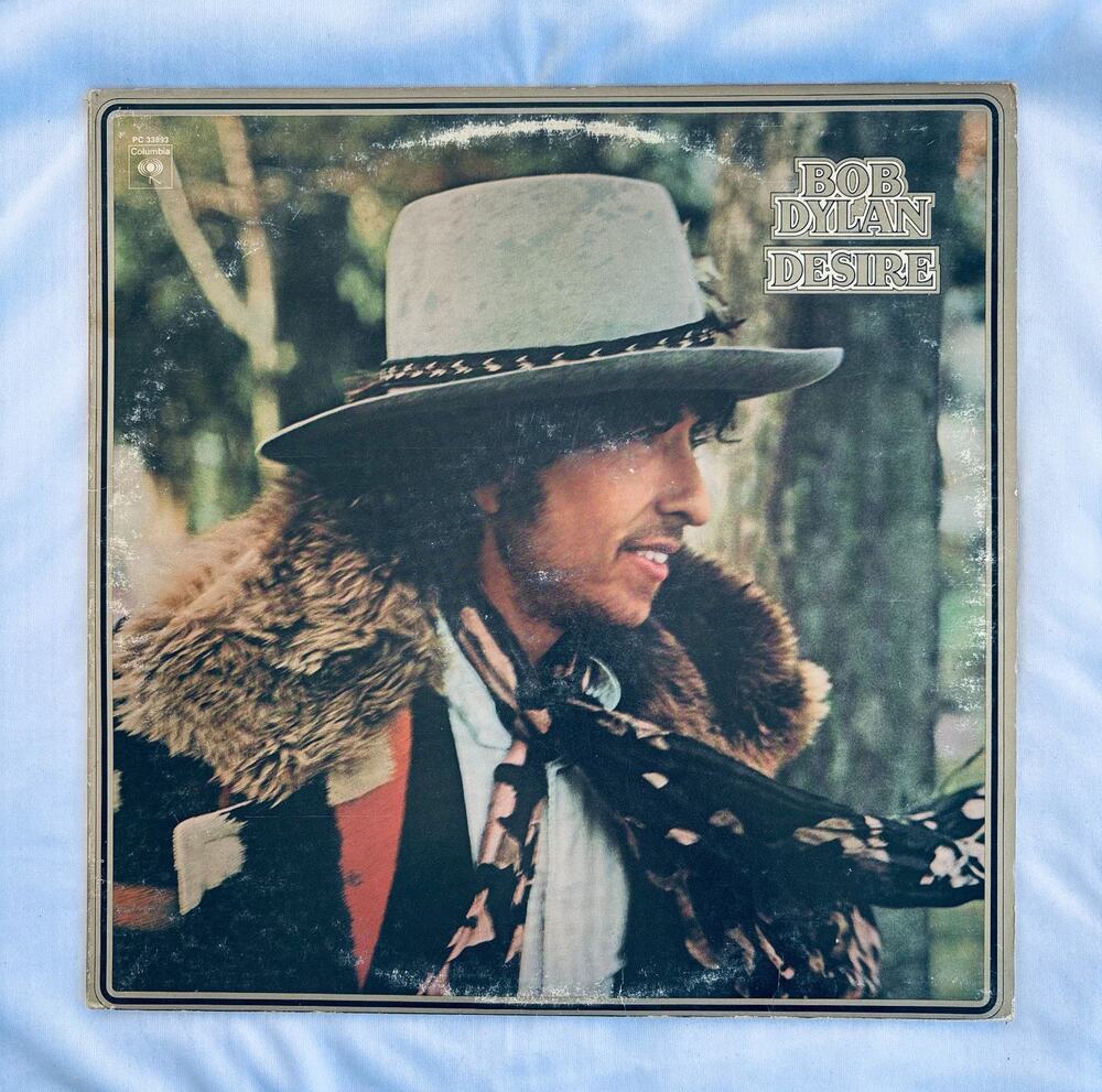 Bob Dylan Desire LP Vinyl Record early press Ultrasonically Clean 1976 folk